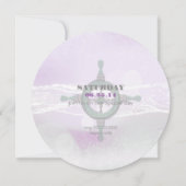 Dream Shore Beach Orchid Wedding Save the Date (Rückseite)