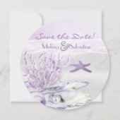 Dream Shore Beach Orchid Wedding Save the Date (Vorderseite)