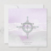 Dream Shore Beach Orchid Wedding Save the Date (Rückseite)