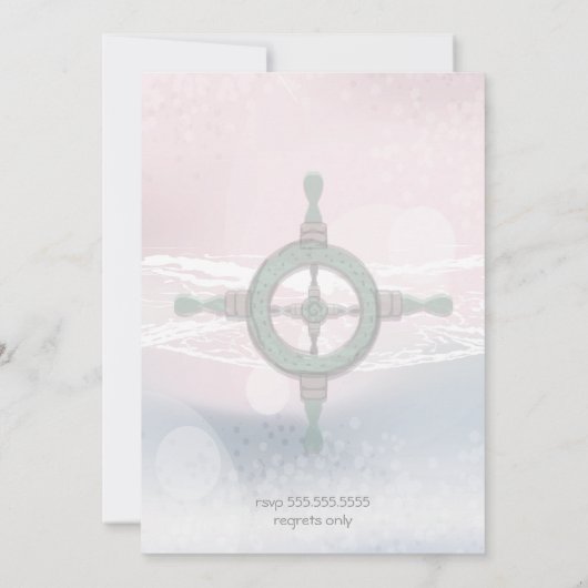 Dream Shore Beach Pink Wedding Save the Date (Rückseite)