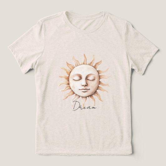 Dream Sicilian Sun Tri-Blend Shirt (Design Vorderseite)