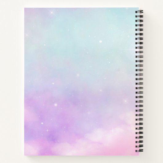 Dream Space Galaxy-Notebook Notizblock (Rückseite)