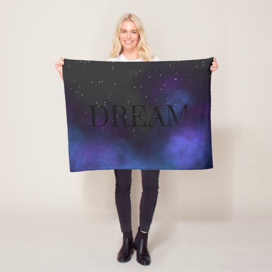 Dream Space Nebula Fleecedecke (Beispiel)