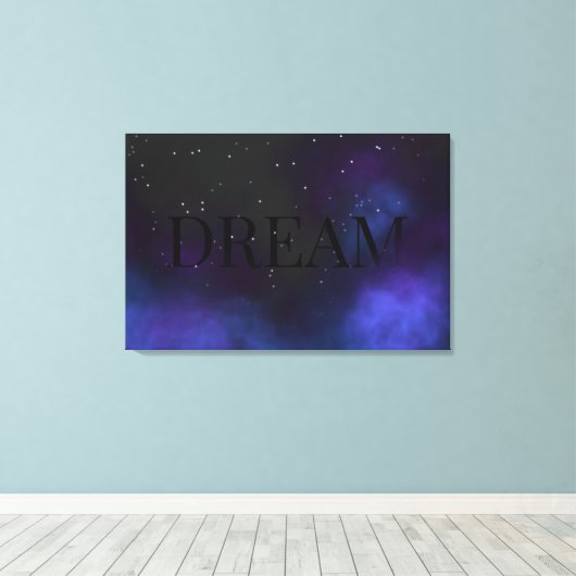 Dream Space Nebula Leinwanddruck (Insitu (Holzboden))