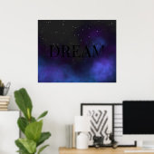 Dream Space Nebula Poster (Heimbüro)