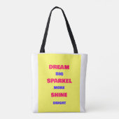 Dream Sparkle Shine Tasche (Rückseite)