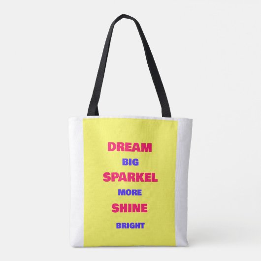 Dream Sparkle Shine Tasche (Rückseite)