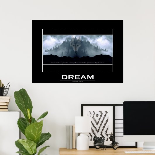 DREAM "Spirit of the Wolf" Art Poster (Heimbüro)