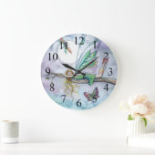 Dream Spot Farbenfrohe Faible und Schmetterlingsuh Große Wanduhr (Zuhause)