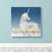 Dream Stars Unicorn Leinwanddruck (Insitu (Holzboden))