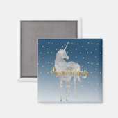 Dream Stars Unicorn Magnet (Vorderseite/Rückseite)