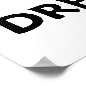 Dream Statistics (Bell Curve Attitude) Poster (Ecke)