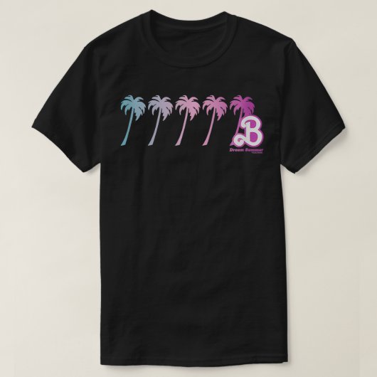 Dream Summer Gradient Palm Trees T-Shirt (Design vorne)