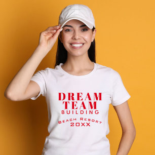 Dream Team Gebäude Red Employee T - Shirt