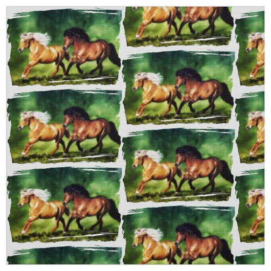 Dream Team-Isländisch Pferde Stoff (Muster)