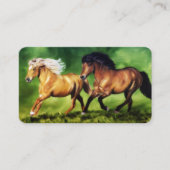 Dream Team Isländisch Pferde Visitenkarte (Vorderseite)