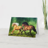 Dream Team - Isländische Pferde Karte (Vorderseite)