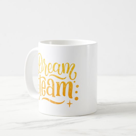 DREAM TEAM KAFFEETASSE (Vorderseite Links)