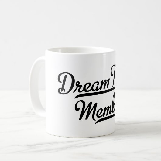 Dream Team Mitglied Kaffeetasse (Vorderseite Links)