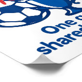 Dream Team One Goal Shared Success Soccer Trophy G Poster (Ecke)