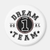 Dream Team One Vision One Goal Teamwork Office Magnet (Vorne)