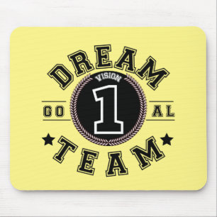 Dream Team One Vision One Goal Teamwork Office Mou Mousepad