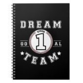 Dream Team One Vision One Goal Teamwork Office Notizblock (Vorderseite)
