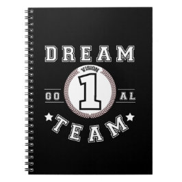 Dream Team One Vision One Goal Teamwork Office Notizblock