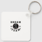 Dream Team One Vision One Goal Teamwork Office Schlüsselanhänger (Rückseite)