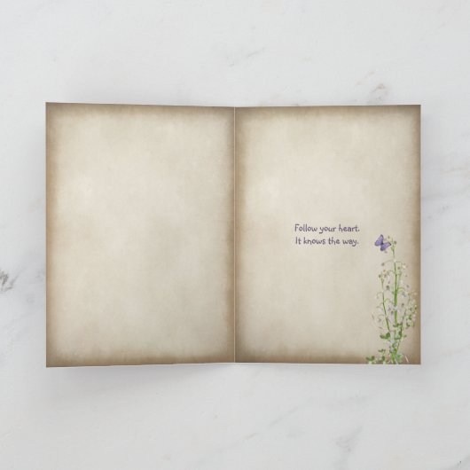 DREAM Text in Stein gemeißelt Karte (Innenseite)