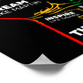 Dream Think Speak Black History Month Hand Stark Poster (Ecke)
