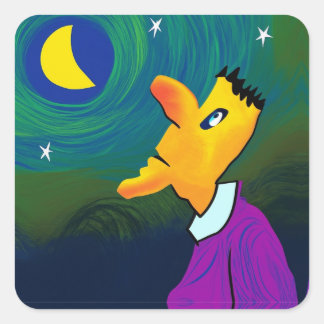 dream time quadratischer aufkleber