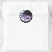 Dream Time Unicorn Runder Aufkleber (Tasche)