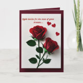 Dream Typ Naughty Funny Girly Valentine's Card Dankeskarte (Vorderseite)