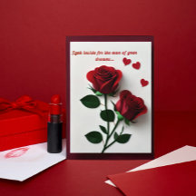 Dream Typ Naughty Funny Girly Valentine's Card