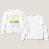 Dream Typography – Gradient Aesthetic Motivational (Design Vorderseite & Rückseite)