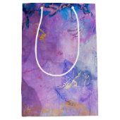 Dream Violet Collage Decoupage Wrapping Paper Mittlere Geschenktüte (Vorderseite)