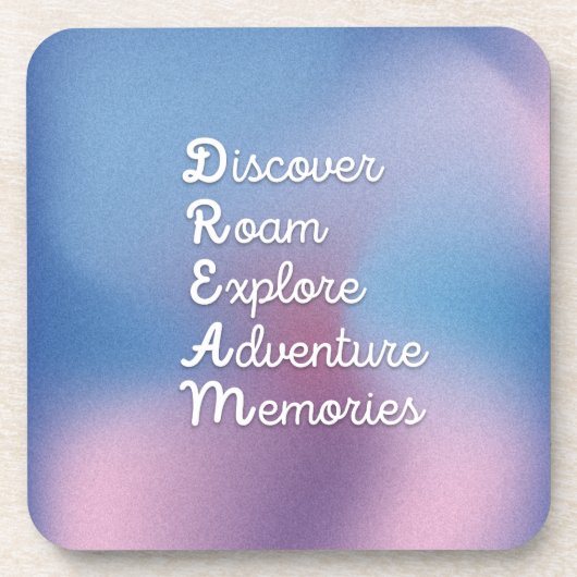 DREAM WallArt: Entdecken Sie Roamingkunst oder Abe Getränkeuntersetzer (Vorderseite)