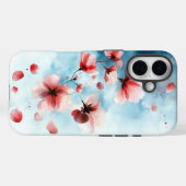 Dream Watercolor Blooming Sakura Phone Case (Rückseite (Horizontal))