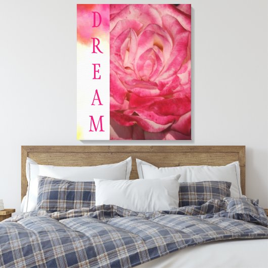 DREAM Watercolor Leinwand Wrap (Insitu (Schlafzimmer))