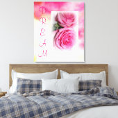 DREAM Watercolor Leinwand Wrap (Insitu (Schlafzimmer))