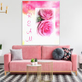 DREAM Watercolor Leinwand Wrap (Insitu (Wohnzimmer))