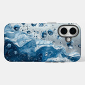 Dream Watercolor Ocean Water Splash Handy Case (Rückseite (Horizontal))