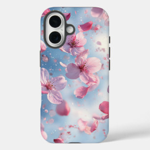 Dream Watercolor Pink Petals & Sky Phone Case