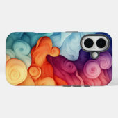 Dream Watercolor Vibranent Gradient Art Phone Case (Rückseite (Horizontal))