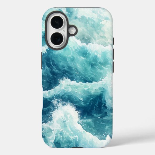 Dream Watercolor Wave Movie Phone Case (Rückseite)