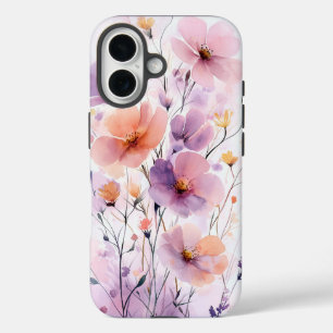 Dream Watercolor Wildblume Harmonie Handy Fall iPhone 16 Hülle