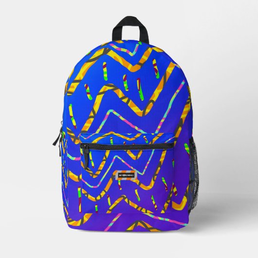 Dream Wave Festival - California Tiger Bedruckter Rucksack (Vorderseite)