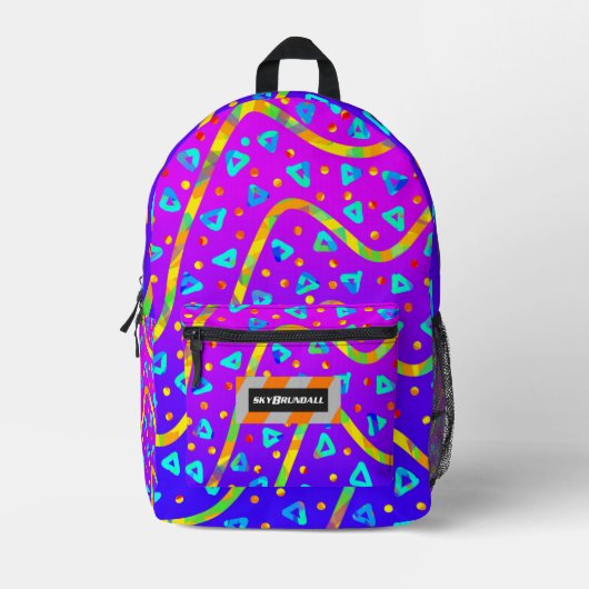 Dream Wave Festival - Cool Candy Rain Bedruckter Rucksack (Vorderseite)