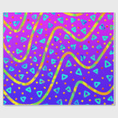 Dream Wave Festival - Cooles Candy Rain Geschenkpapier (Flach)